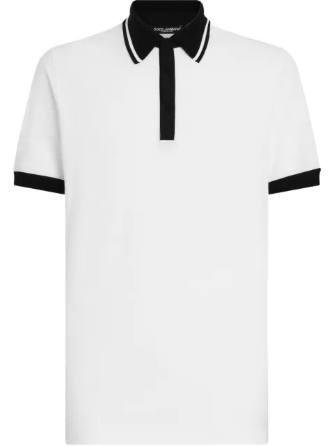 Dolce & Gabbana contrast-trim polo shirt