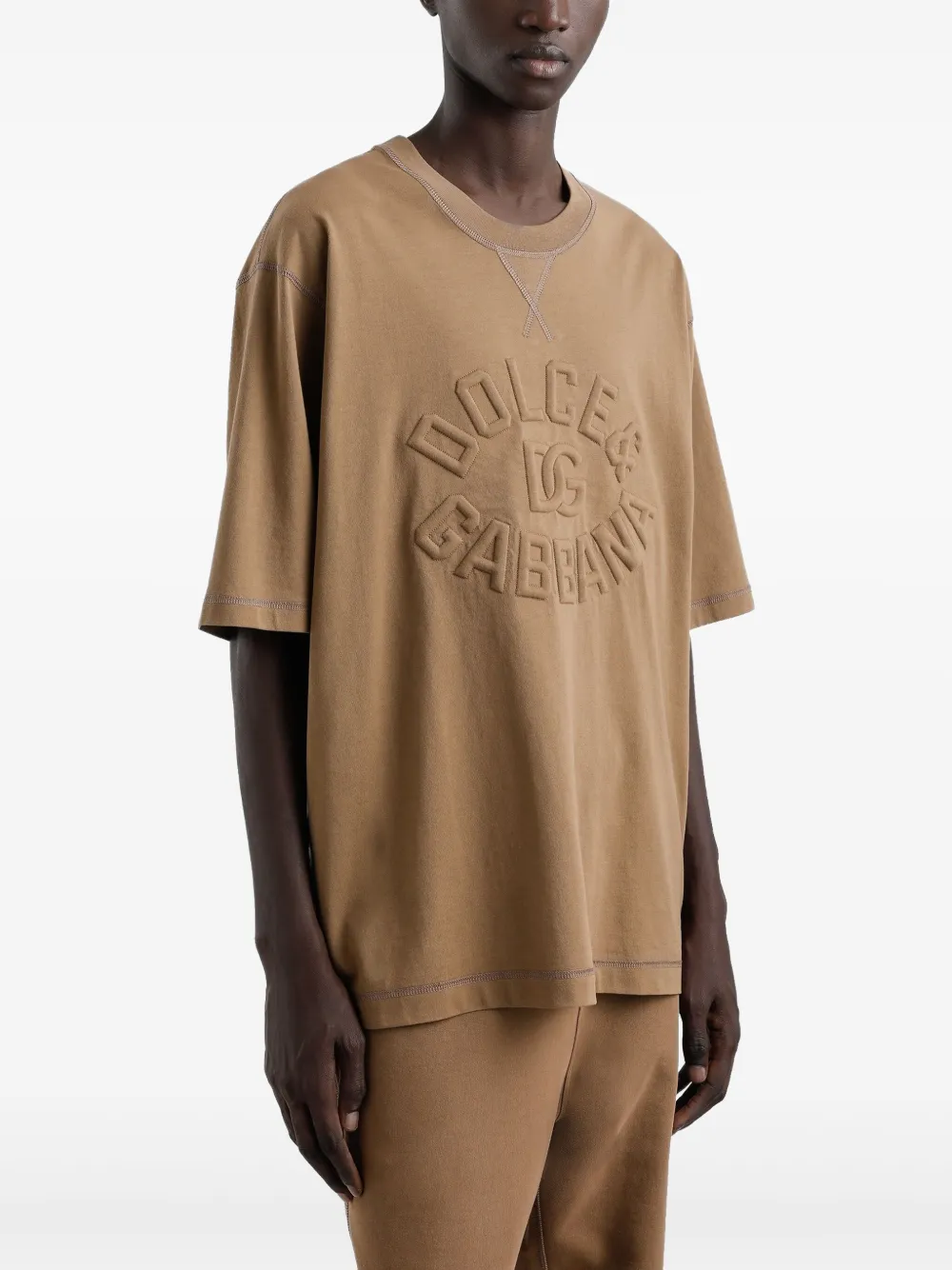 Dolce & Gabbana T-shirt met logo Bruin