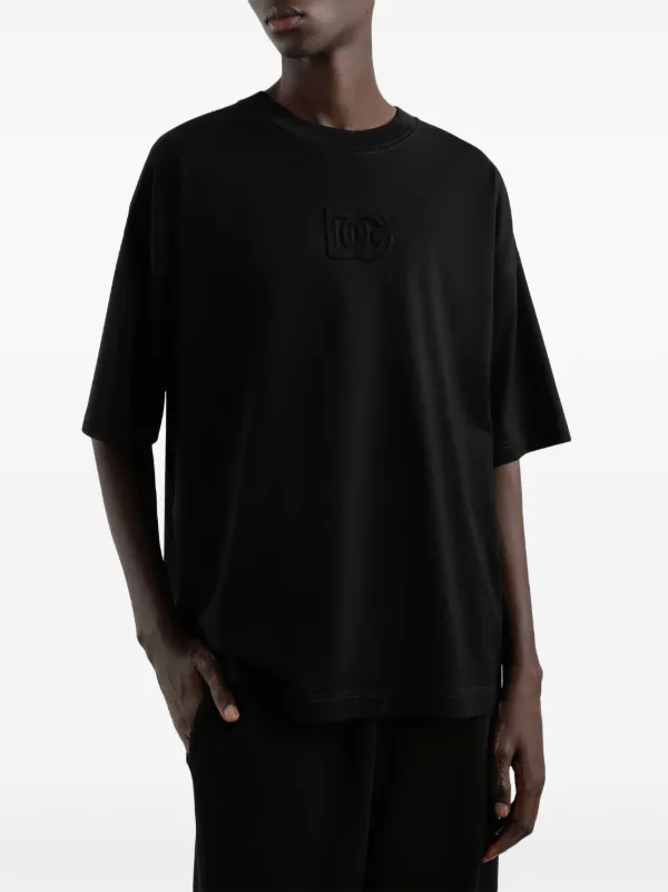 Dolce & Gabbana Camiseta Com Detalhe De Logo | Preto | FARFETCH BR