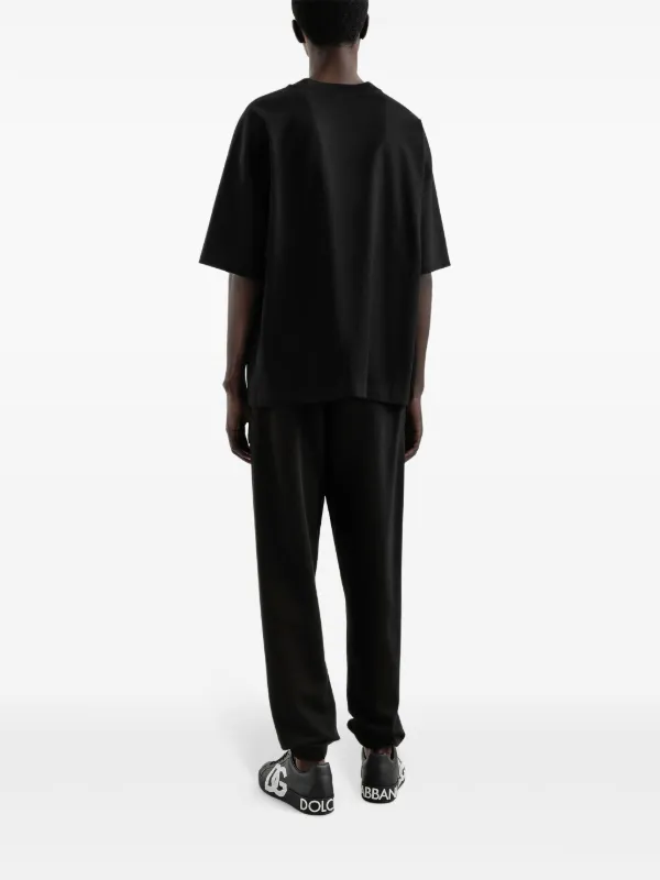 Dolce & Gabbana Camiseta Com Detalhe De Logo | Preto | FARFETCH BR