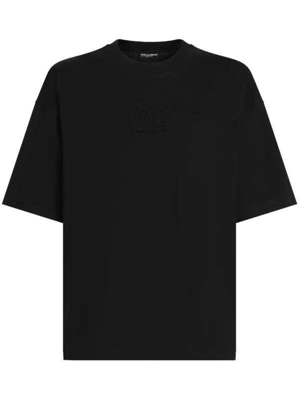 Dolce & Gabbana Camiseta Com Detalhe De Logo | Preto | FARFETCH BR