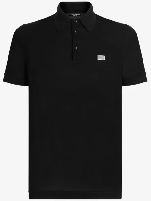 Dolce & Gabbana polo à plaque logo