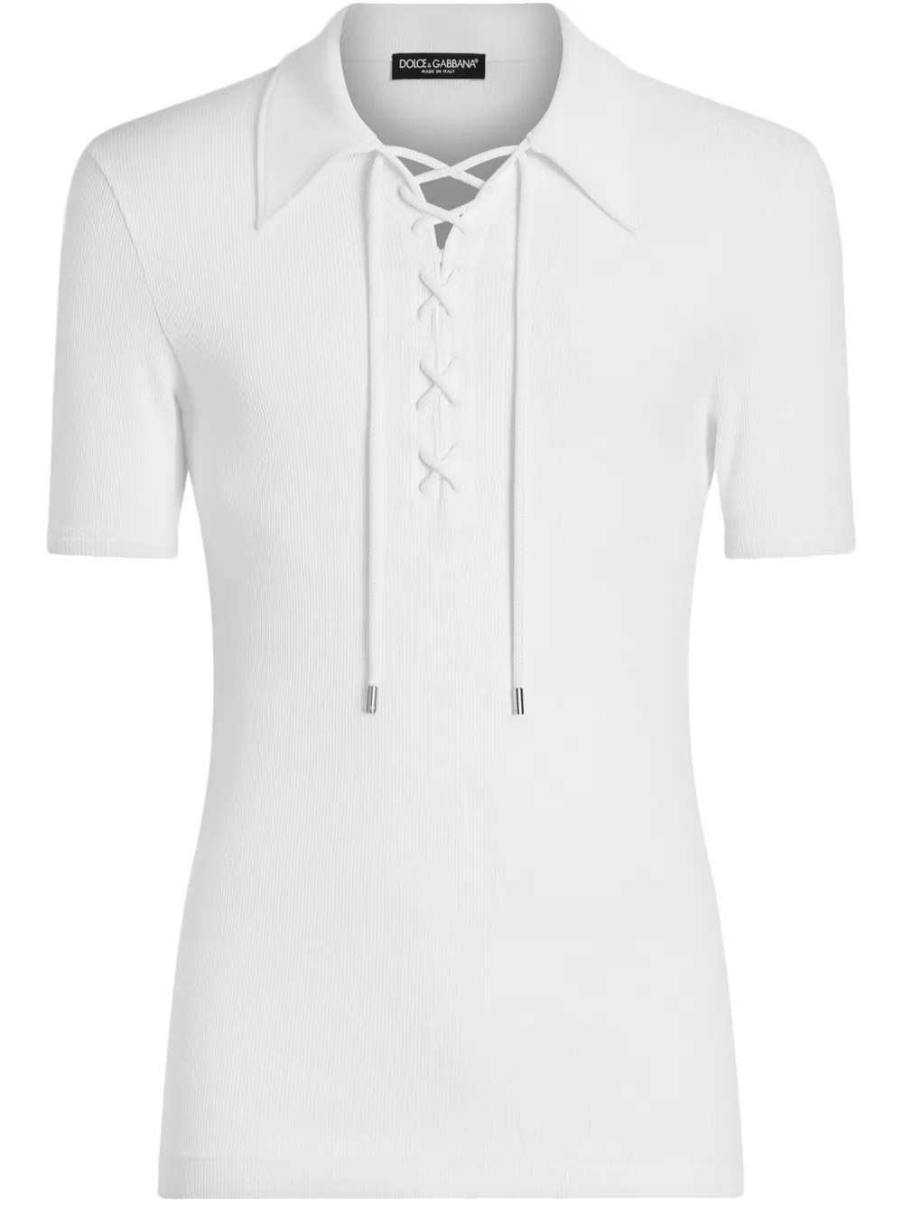 Dolce & Gabbana ショートスリーブ ポロシャツ - ホワイト Dolce & Gabbana ショートスリーブ ポロシャツ - ホワイト