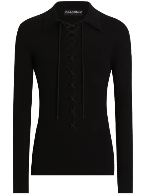 Dolce & Gabbana lace-up sweater