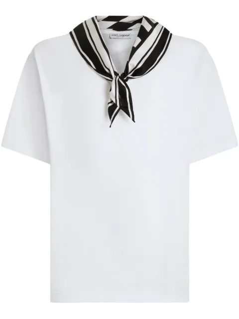 Dolce & Gabbana scarf-detail T-shirt