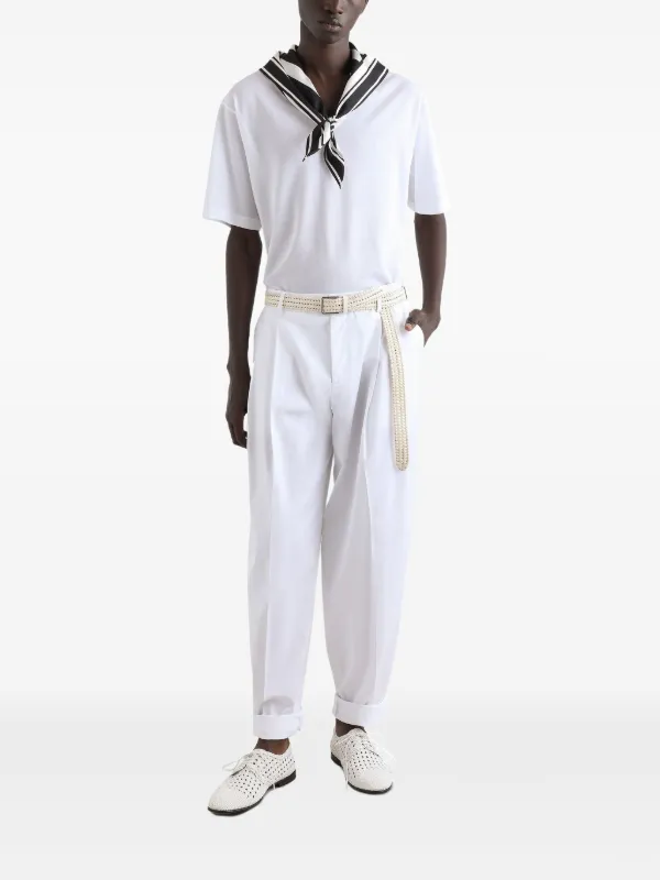 Dolce & Gabbana スカーフディテール Tシャツ | ホワイト