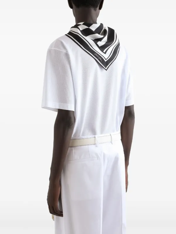 Dolce & Gabbana scarf-detail T-shirt | White | FARFETCH JO Dolce & Gabbana scarf-detail T-shirt | White | FARFETCH JO