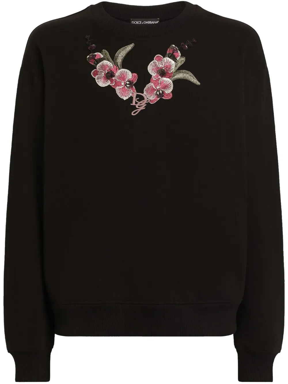 Dolce & Gabbana sudadera con bordado Orchid | negro | Image 1