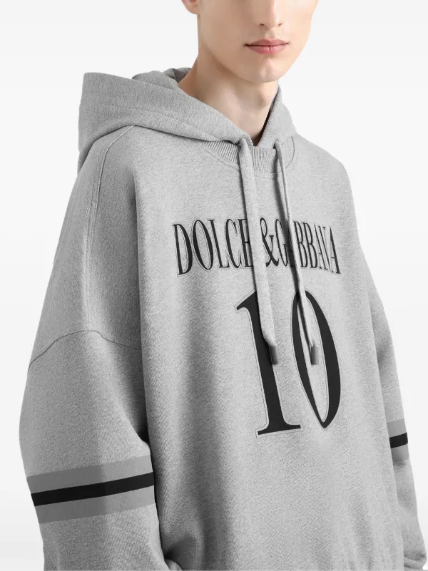 Dolce & Gabbana logo-print Hoodie | Grey | FARFETCH