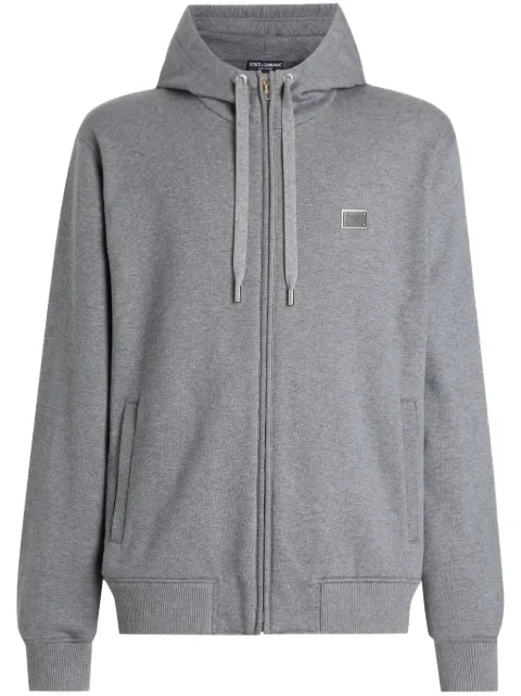 Dolce & Gabbana zip-up cotton hoodie