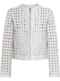 Dolce & Gabbana woven nappa-leather jacket - White