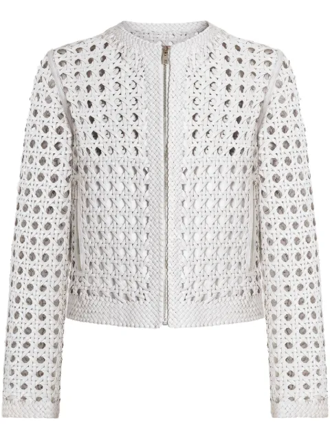 Dolce & Gabbana woven nappa-leather jacket
