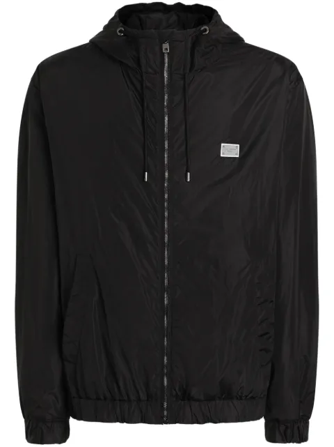 Dolce & Gabbana chamarra bomber con placa del logo
