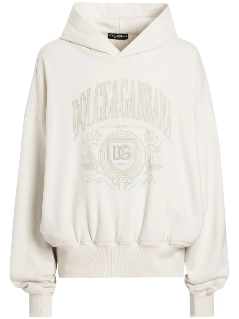 Dolce & Gabbana Hoodie met logoprint Beige