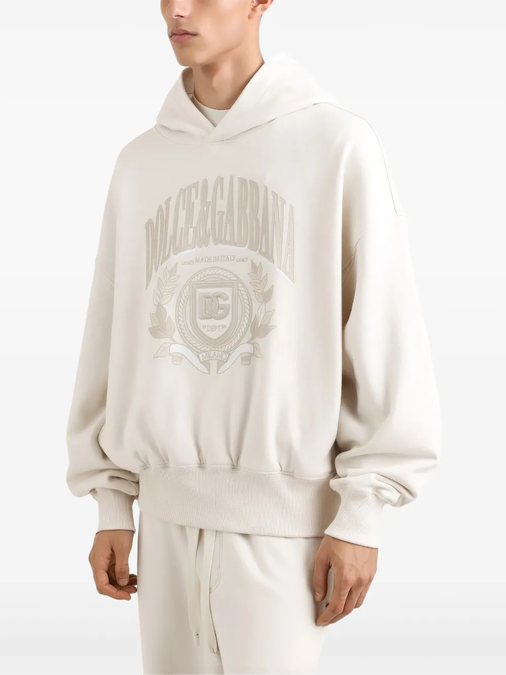 Dolce & Gabbana Hoodie met logoprint Beige