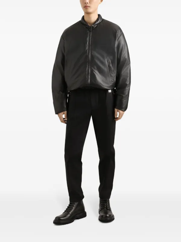 Dolce & Gabbana Leather Jacket | Black | FARFETCH RO