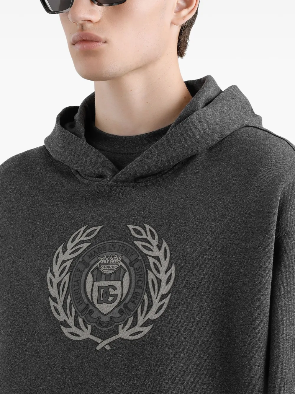 Dolce & Gabbana Hoodie met logoprint Grijs