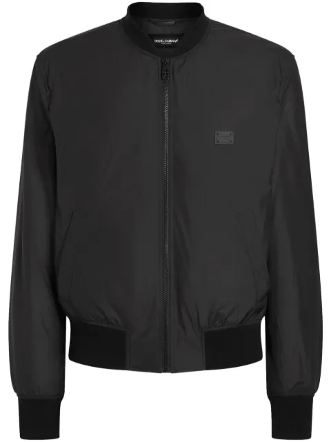 Dolce & Gabbana logo-plaque bomber jacket