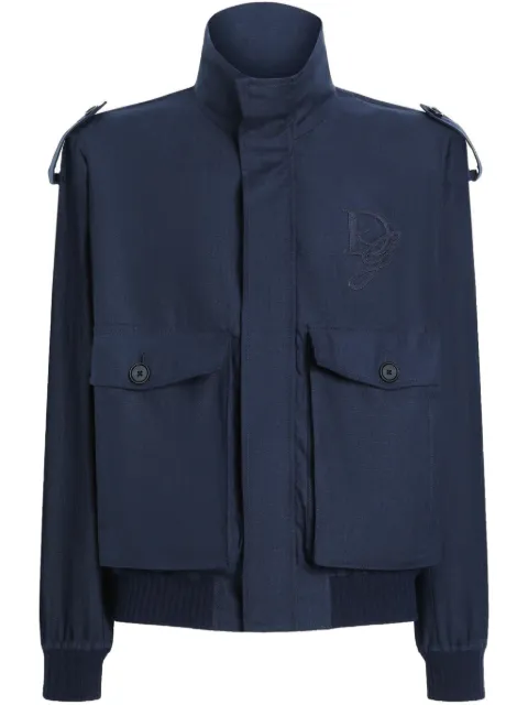 Dolce & Gabbana logo-embroidered jacket
