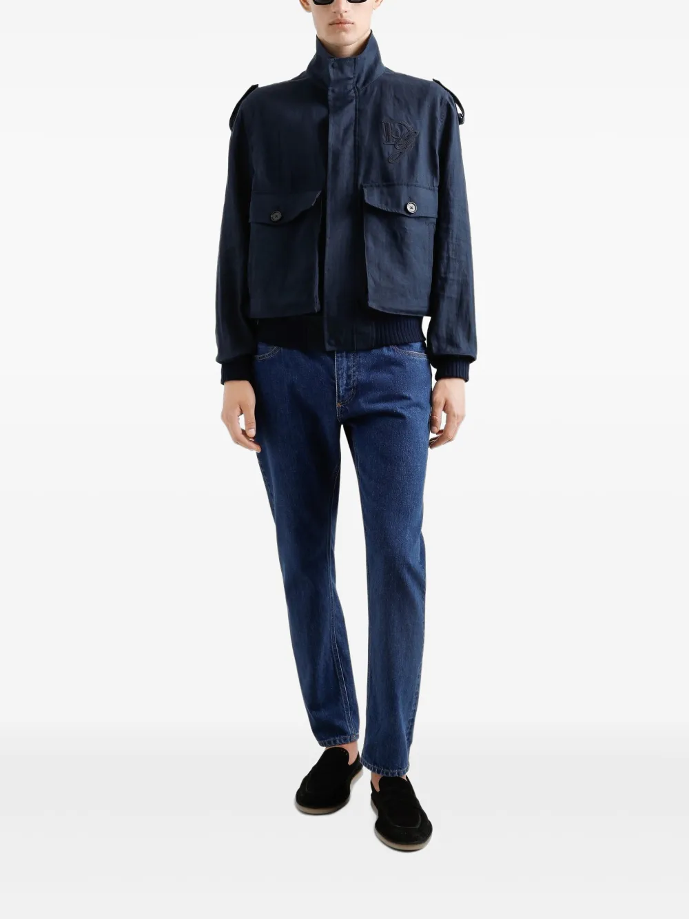 Dolce & Gabbana logo-embroidered jacket | Military Jackets | Image 2