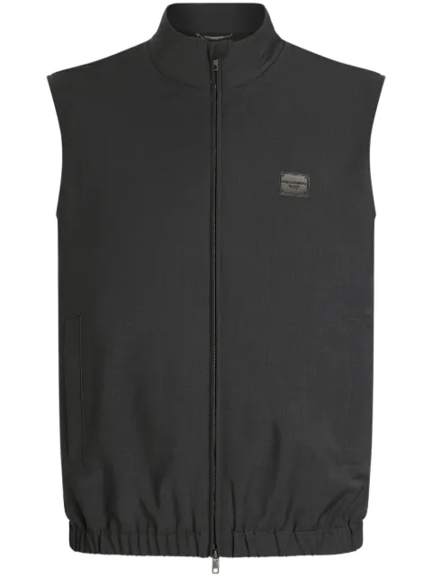 Dolce & Gabbana logo-plaque vest