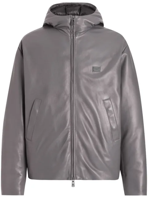 Dolce & Gabbana logo-plaque bomber jacket