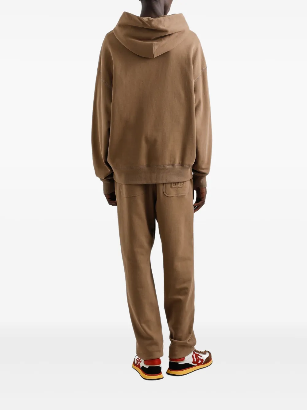 Dolce & Gabbana Hoodie met reliëf Bruin