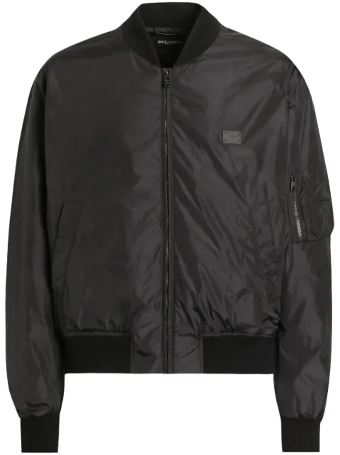 Dolce & Gabbana logo-plaque bomber jacket