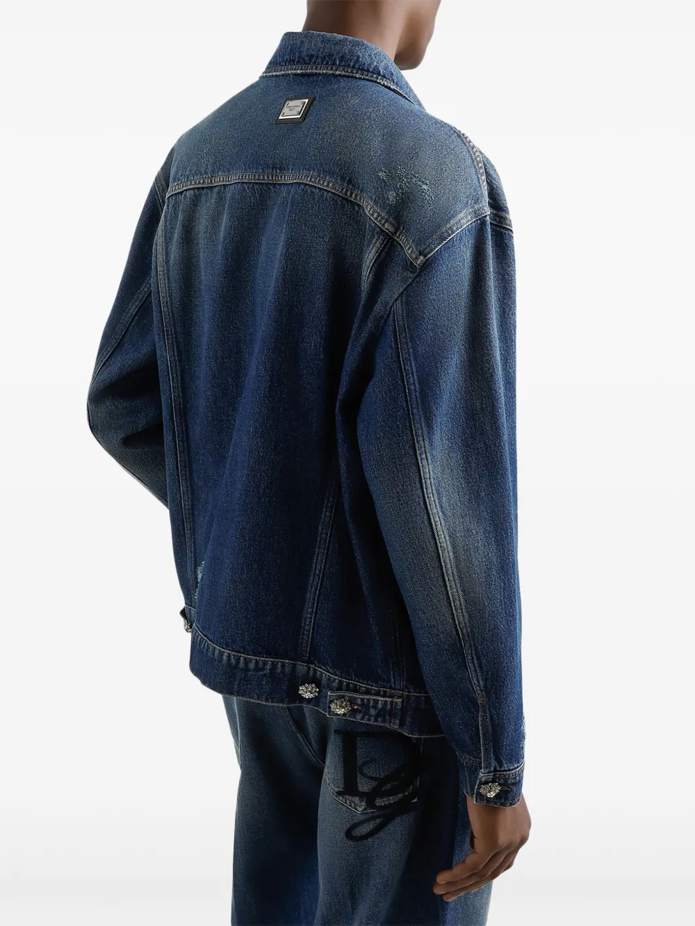 Dolce & Gabbana Denim jack Blauw