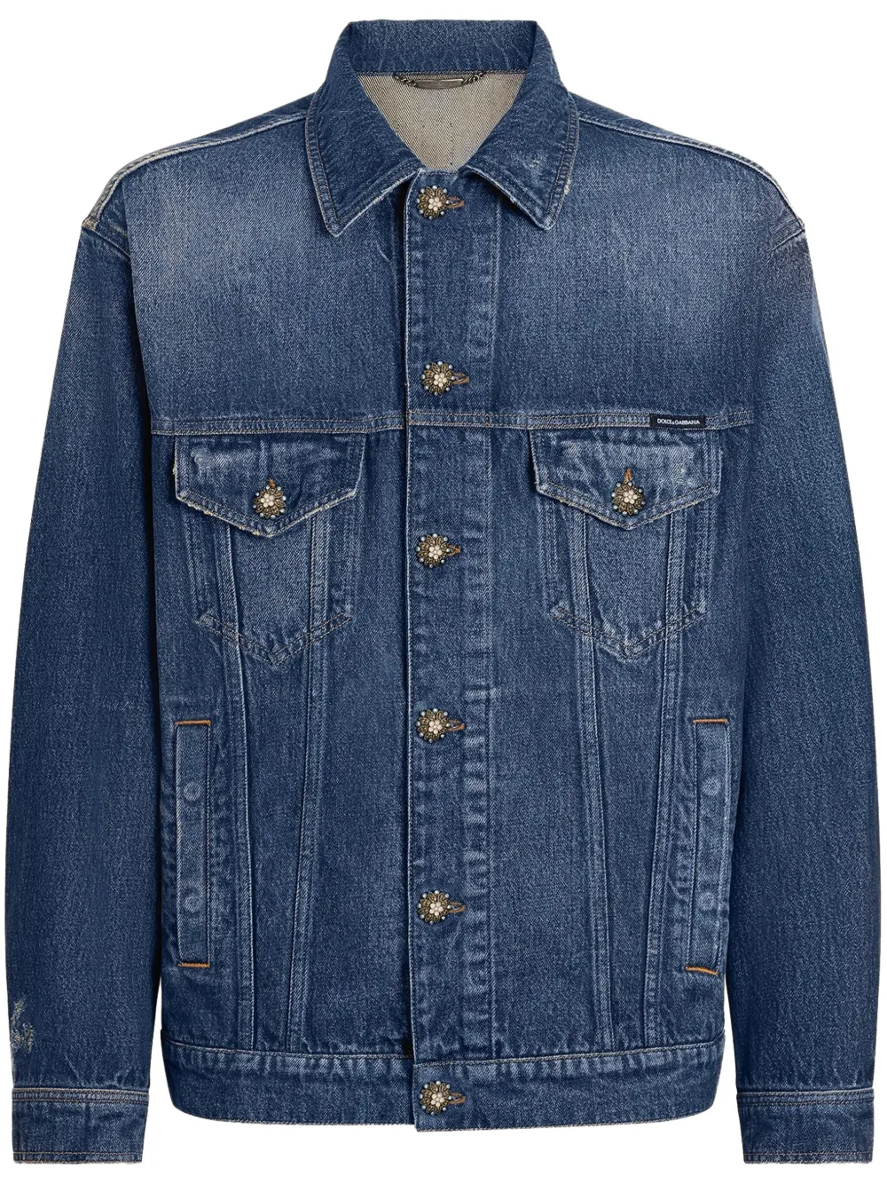 Dolce & Gabbana Denim jack Blauw
