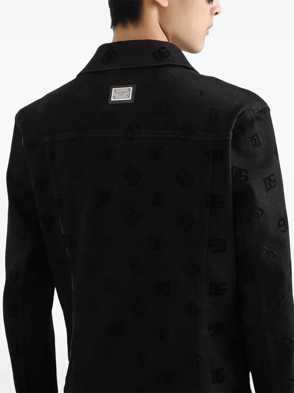 Dolce & Gabbana Denim jack Zwart