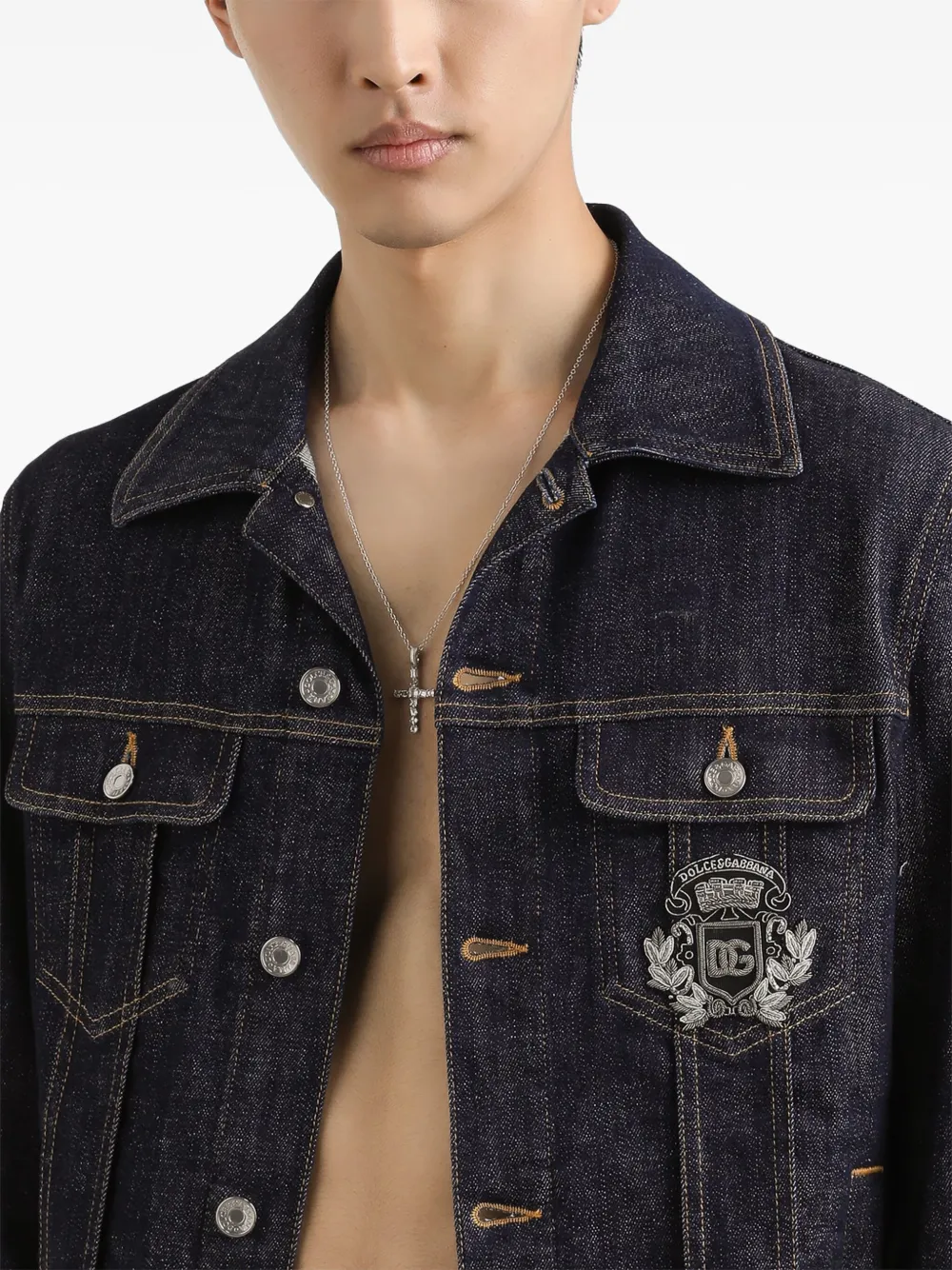 Dolce & Gabbana Denim jack Blauw