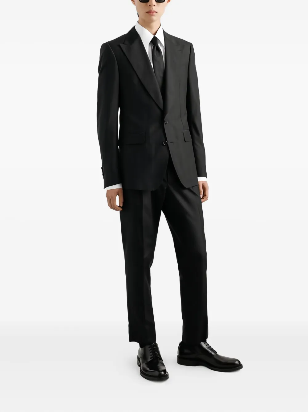 Dolce & Gabbana Deconstructed satin-lapel suit | Single Breasted Suits | Image 2