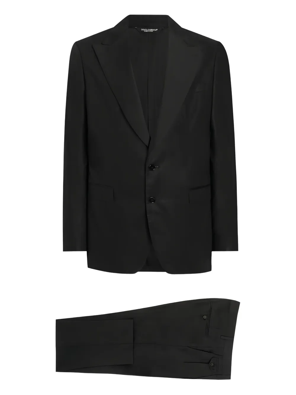 Dolce & Gabbana Deconstructed satin-lapel suit | Black | Image 1