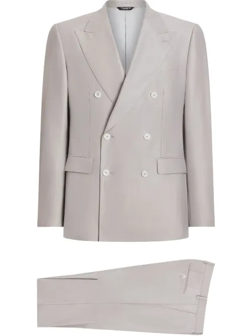 Costume à veste à boutonnière croisée - Dolce & Gabbana - Modalova
