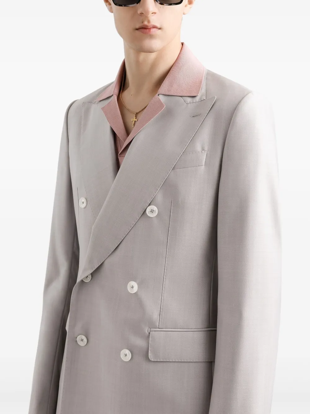 Dolce & Gabbana Deconstructed Twopiece Suit In Gray