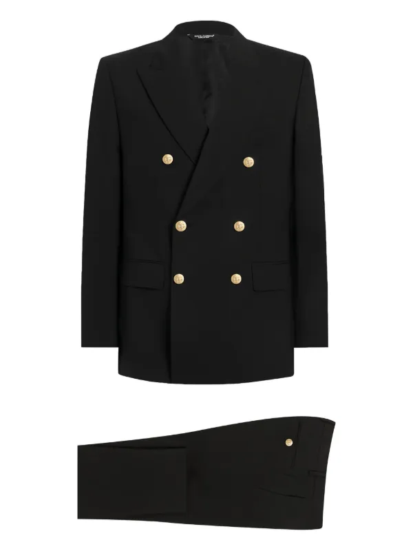 Dolce & Gabbana マルティーニフィット ダブルスーツ | ブラック