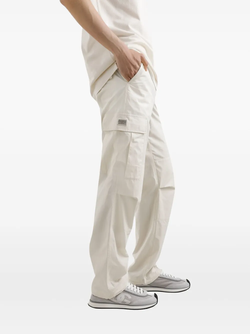 Dolce & Gabbana Cargo broek van stretch-katoen Beige