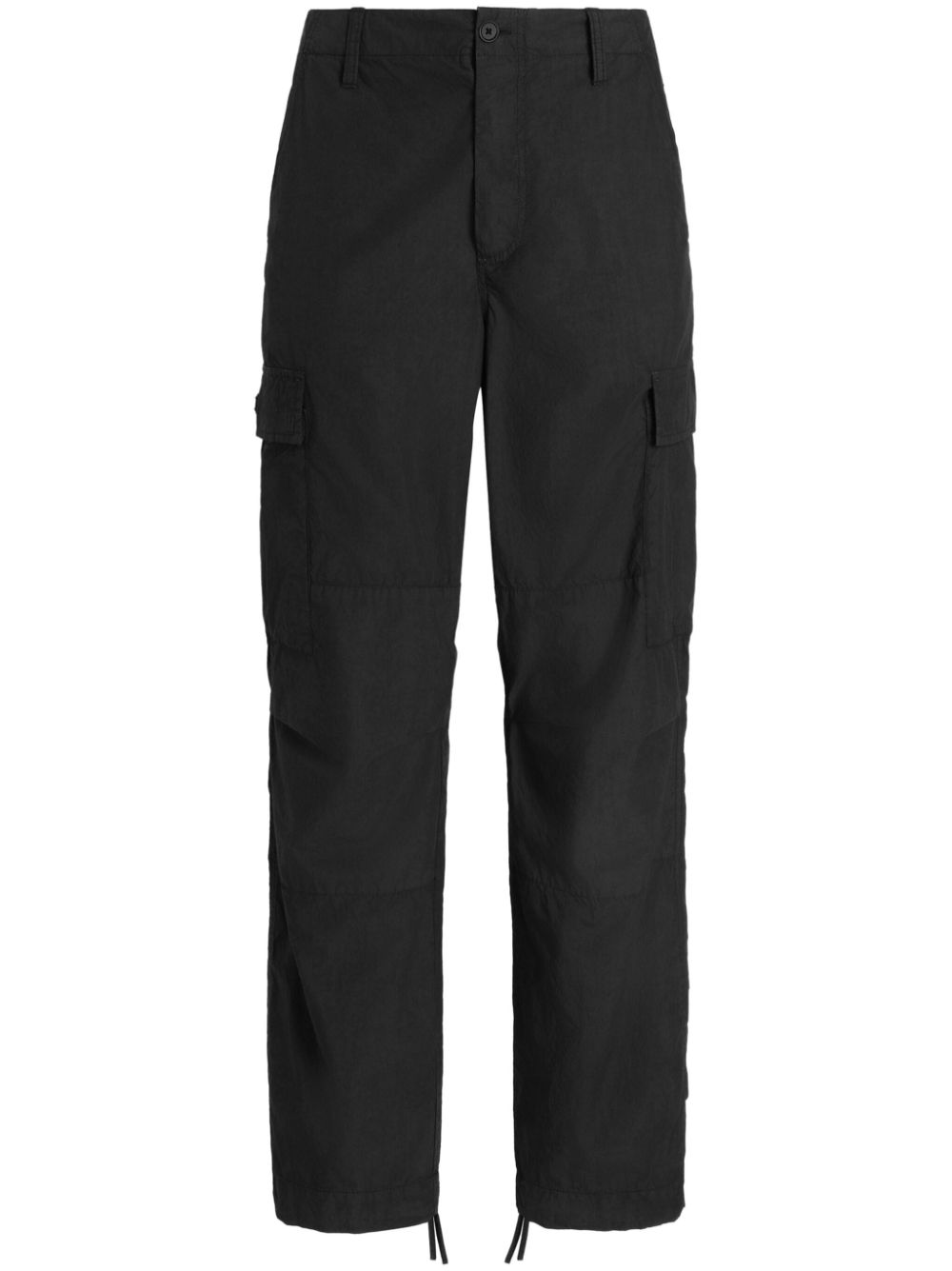 high-waisted cargo trousers