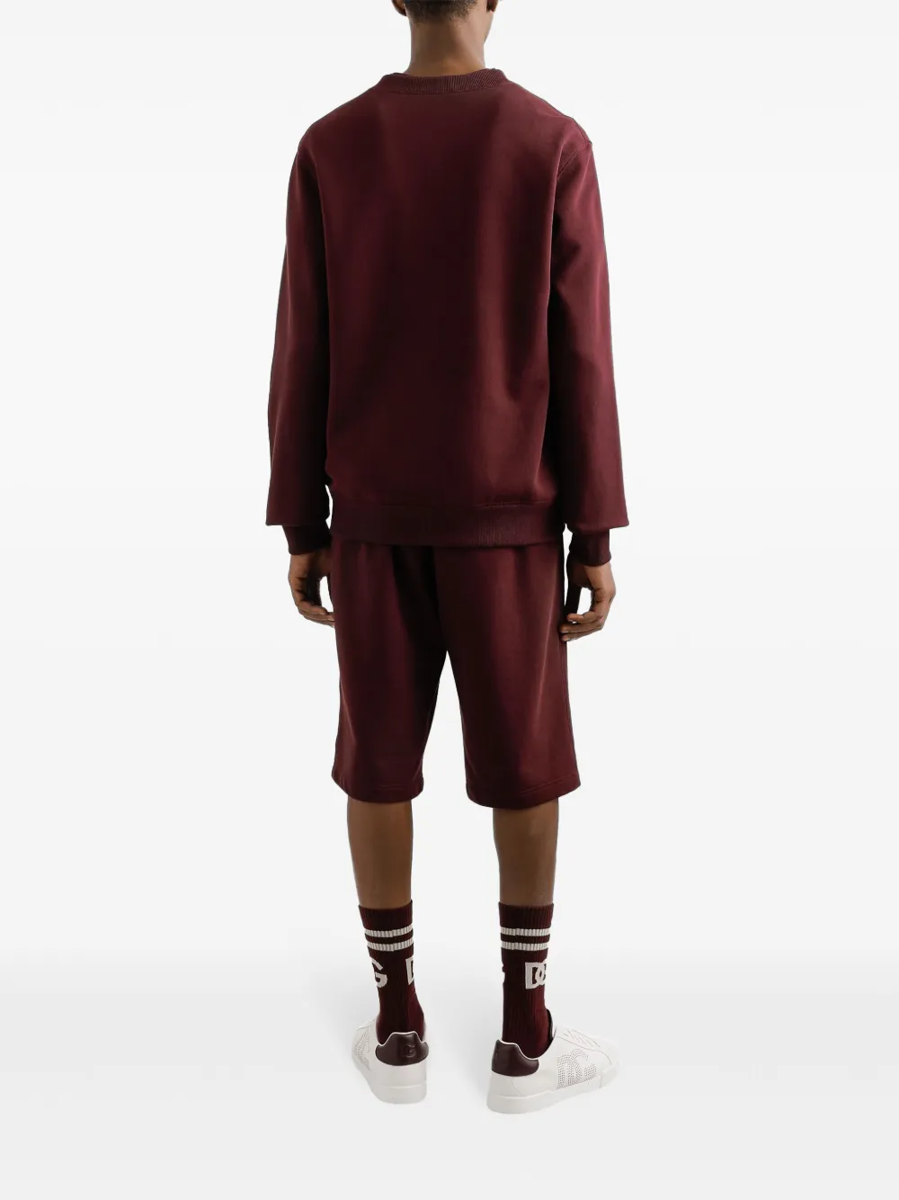 Dolce & Gabbana Shorts met logoplakkaat Rood