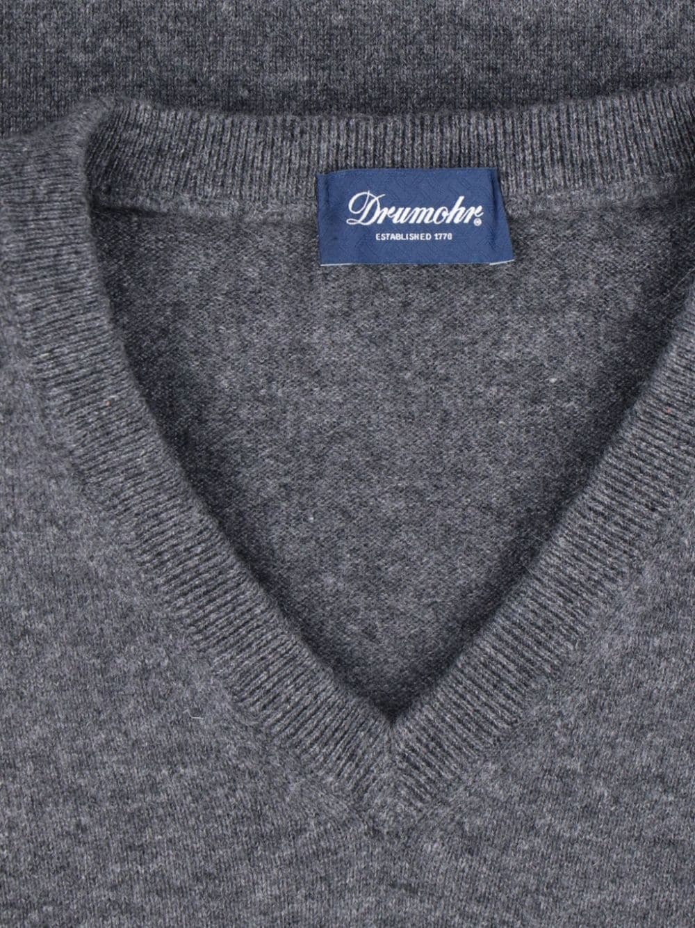 Shop Drumohr V-neck Jumper In Grey