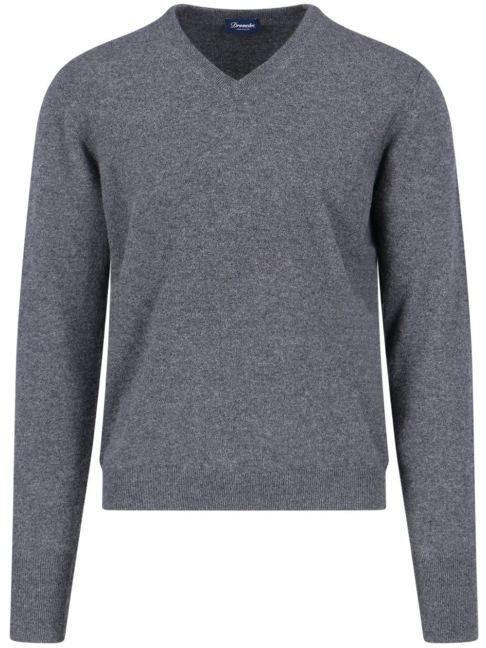 Shop Drumohr V-neck Jumper In Grey