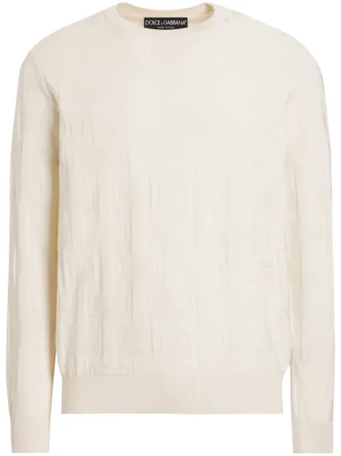 Dolce & Gabbana logo-jacquard sweatshirt