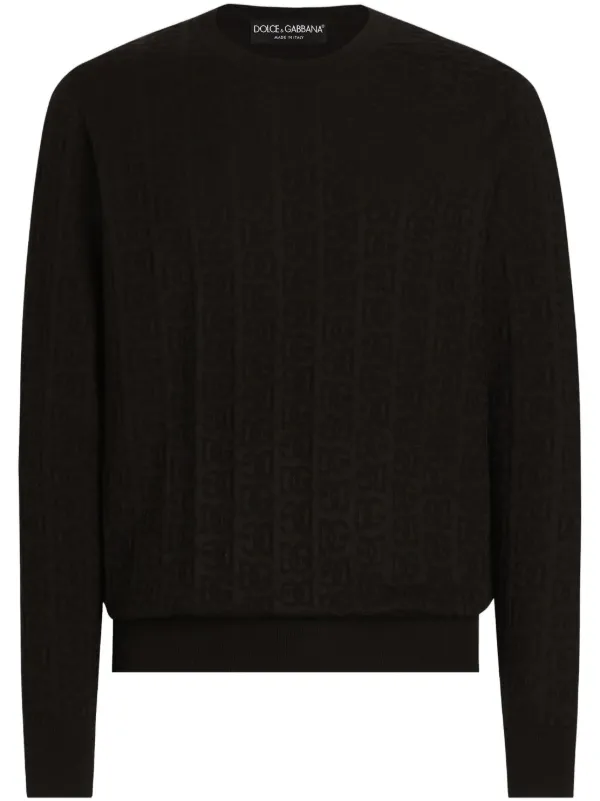 Dolce & Gabbana ロゴジャカード セーター | ブラック | FARFETCH JP