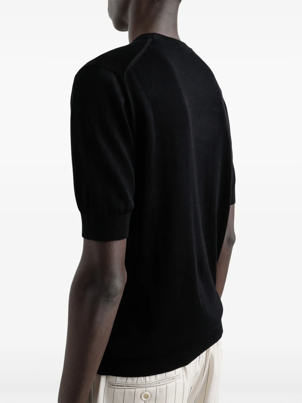 Dolce & Gabbana T-shirt met logoplakkaat Zwart