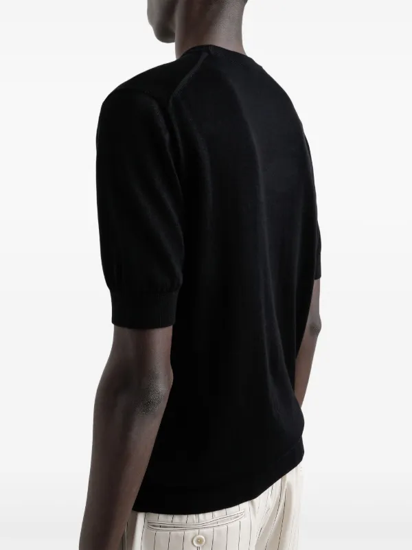 Dolce & Gabbana logo-plaque t-shirt | Black | FARFETCH