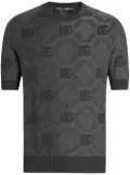 Dolce & Gabbana logo-jacquard T-shirt - Grey