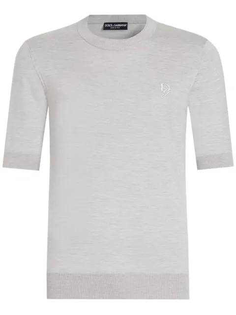 Dolce & Gabbana fine-knit silk T-shirt