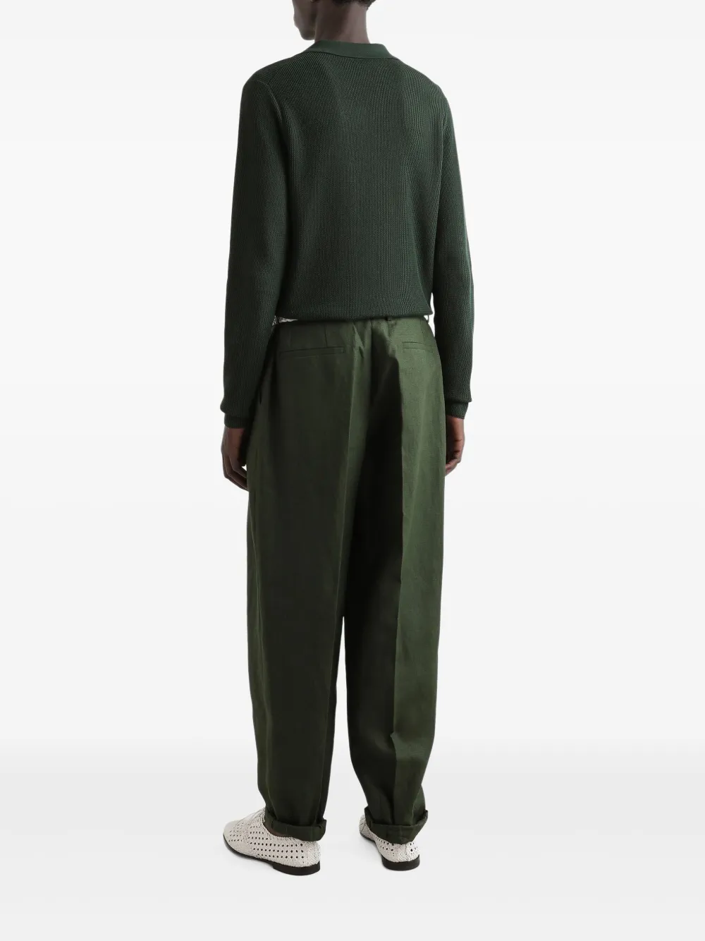 Dolce & Gabbana Ribgebreide trui Groen