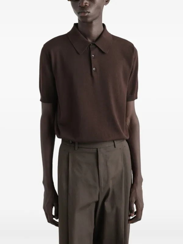 Dolce & Gabbana Camisa Polo Mangas Curtas | Marrom | FARFETCH BR
